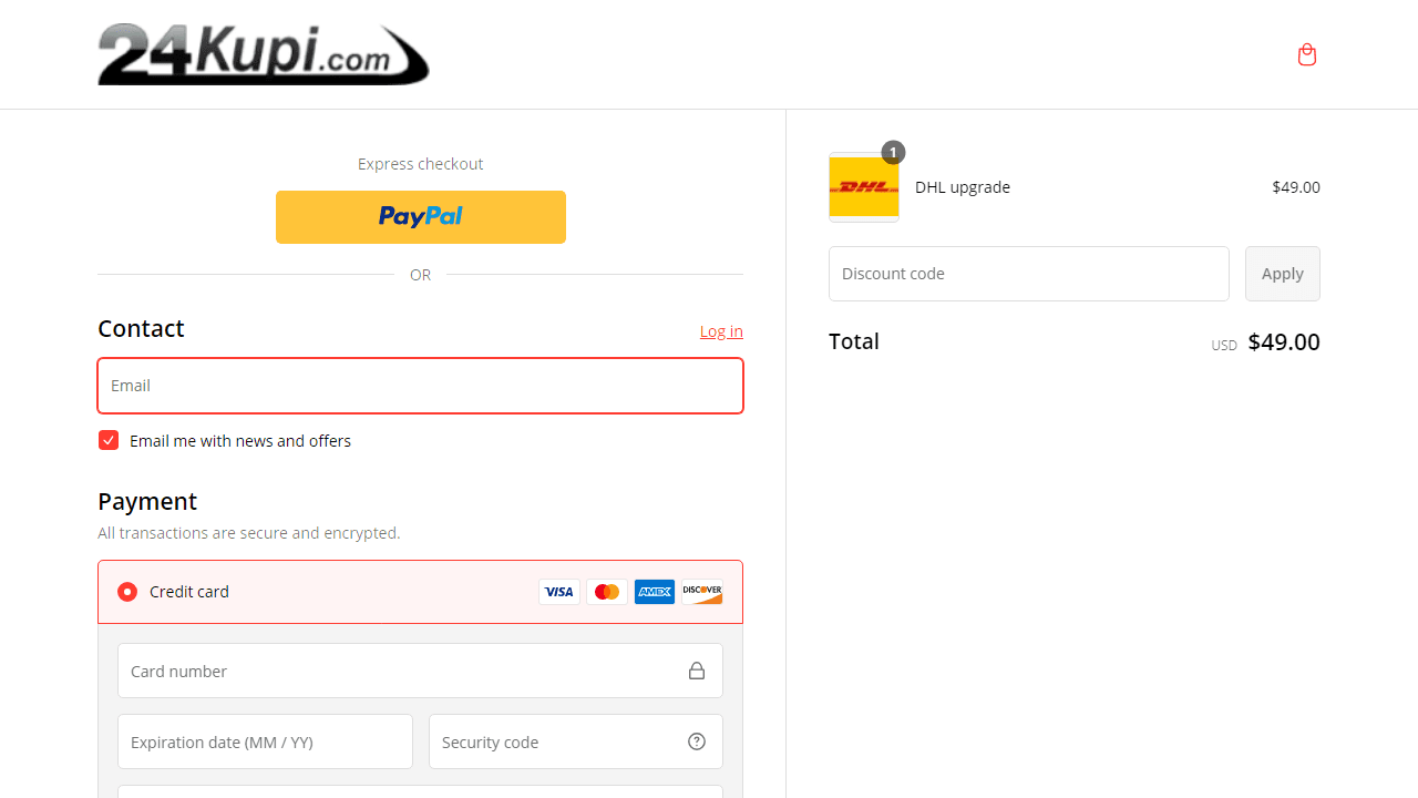 How to apply 24kupi coupon code